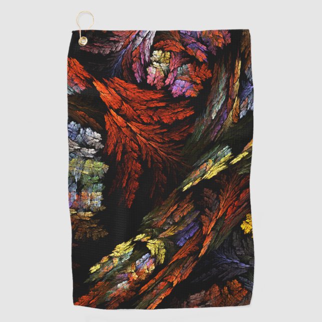 Serviette De Golf Harmonie des couleurs Art Abstrait (Devant)