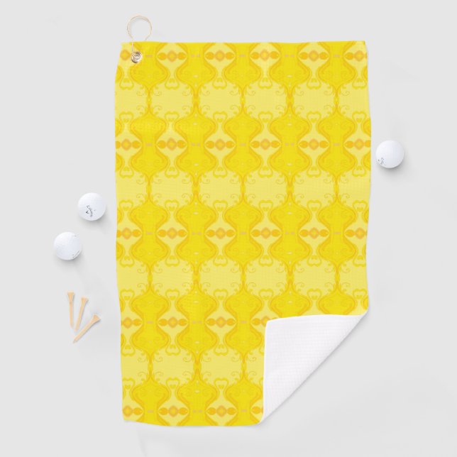 Serviette De Golf Harmonie Dorée (En situation)