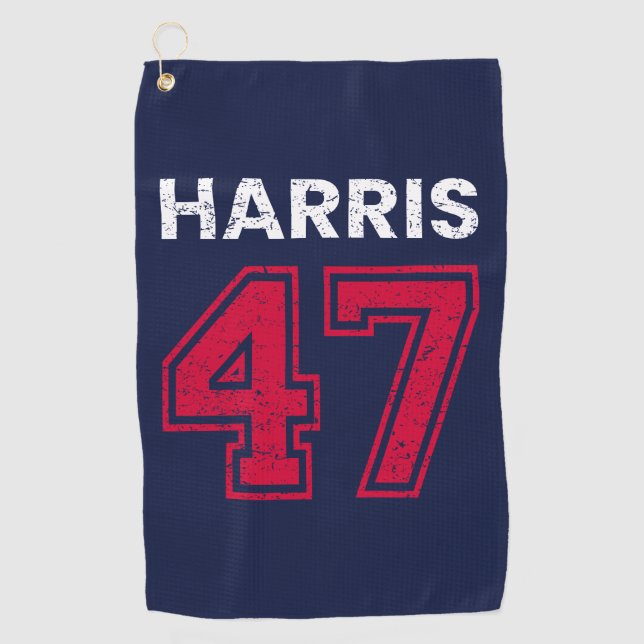 Serviette De Golf Harris 47 I - Kamala Harris Pour Président (Devant)