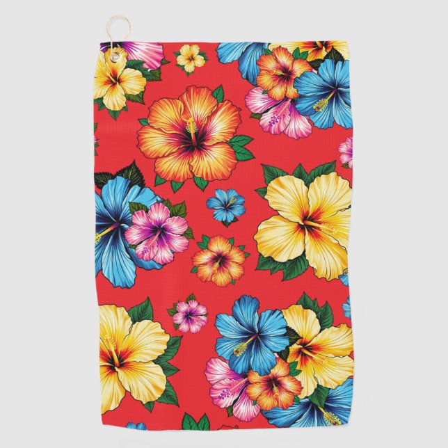 Serviette De Golf Hibiscus tropical (Devant)