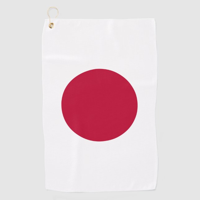 Serviette De Golf Hinomaru Rising Sun Japan Flag Golf Towels (Devant)