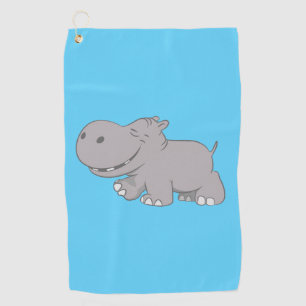 Serviette De Golf Hippopotame