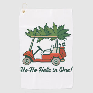 Serviette De Golf Ho Ho trou en un Noël Père Noël golf golfing