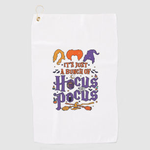 Serviette De Golf Hocus Pocus Halloween Sorcières Chaudron Balai Cha