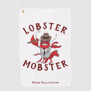 Serviette De Golf Homard Homard 🦞 Drôle Cartoon Gangster