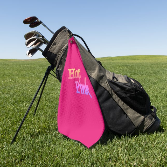 Serviette de golf Hot Pink (Vert)