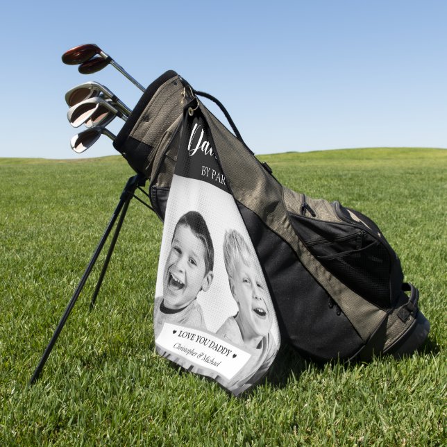 Serviette De Golf Housse de tête de golf avec photo et message perso (Vert)