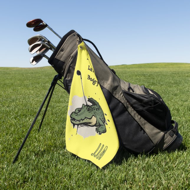 Serviette De Golf Housse de tête de golf Fun Gator (Vert)