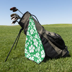 SERVIETTE DE GOLF HULA HAÏIENNE (HIBISCUS) VERT