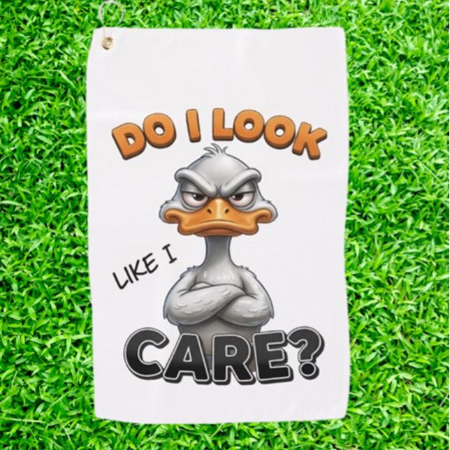 Serviette De Golf humour AMUSANT CANARD  (Funny Golf Duck Unisex Golfer Gift)