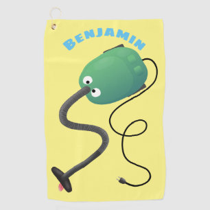Serviette De Golf Humour de dessin animé de l'aspirateur mignon