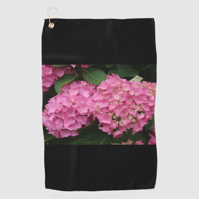 Serviette de golf Hydrangea Flowers (Devant)