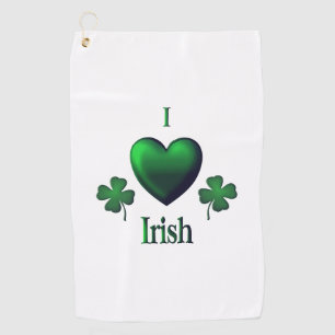 Serviette De Golf I Heart Irish