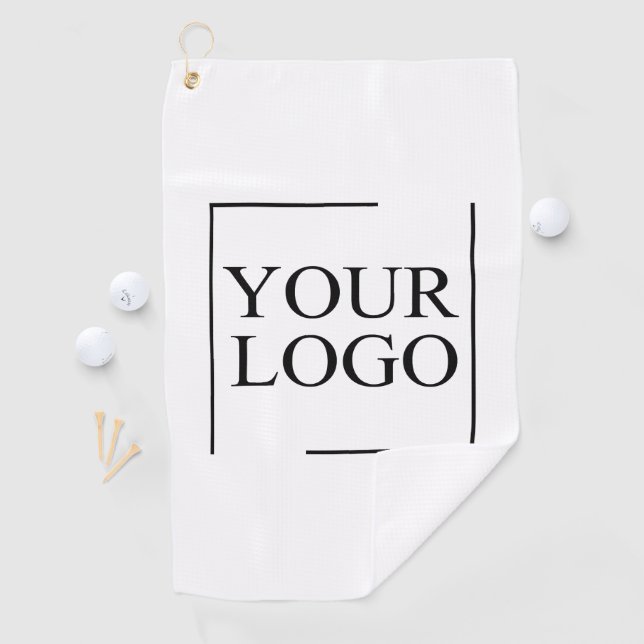 Serviette De Golf Idée personnalisée du Mariage Ajouter un logo (En situation)