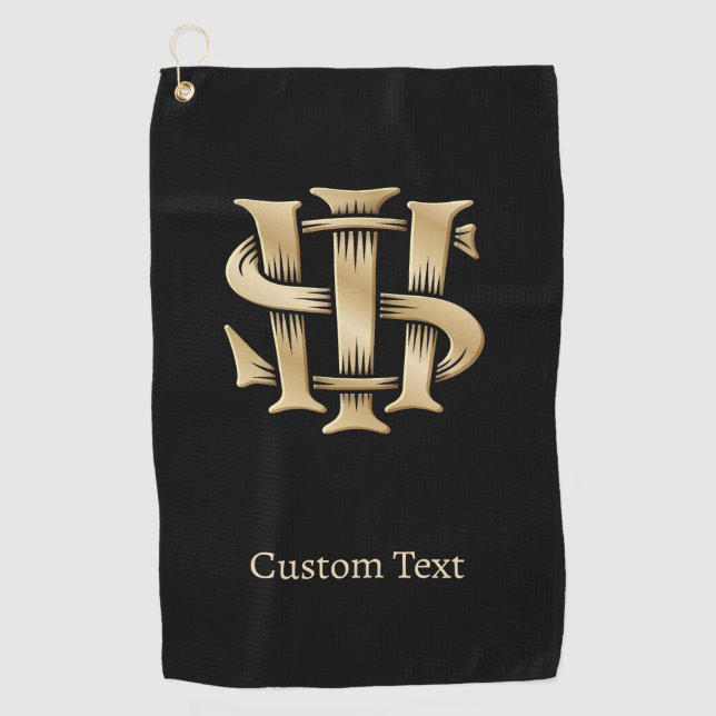 Serviette De Golf IHS Christogram (Devant)