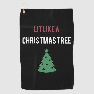 Serviette De Golf illuminé comme un arbre de noël arbre vert noël