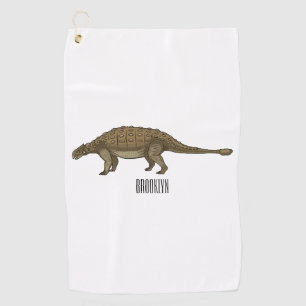 Serviette De Golf Illustration d'Ankylosaurus