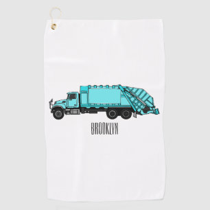 Serviette De Golf Illustration de camion à ordures