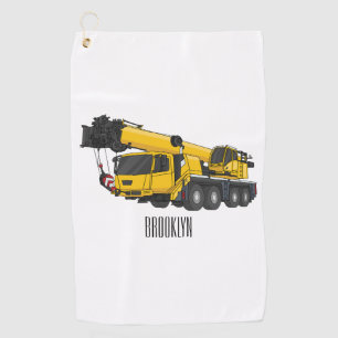 Serviette De Golf Illustration de camion de grue