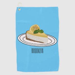 Serviette De Golf Illustration de citron cheesecake