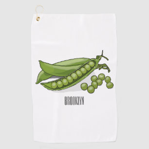 Serviette De Golf Illustration de dessin de pois
