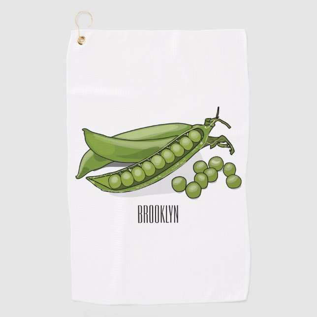 Serviette De Golf Illustration de dessin de pois (Devant)