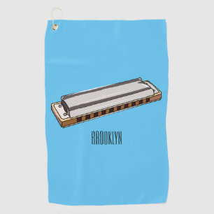Serviette De Golf Illustration de dessin d'Harmonica
