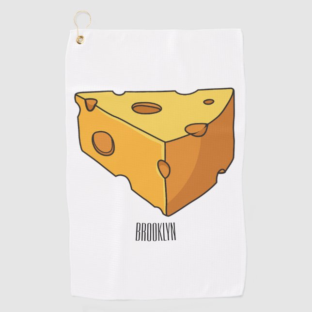 Serviette De Golf Illustration de fromage (Devant)