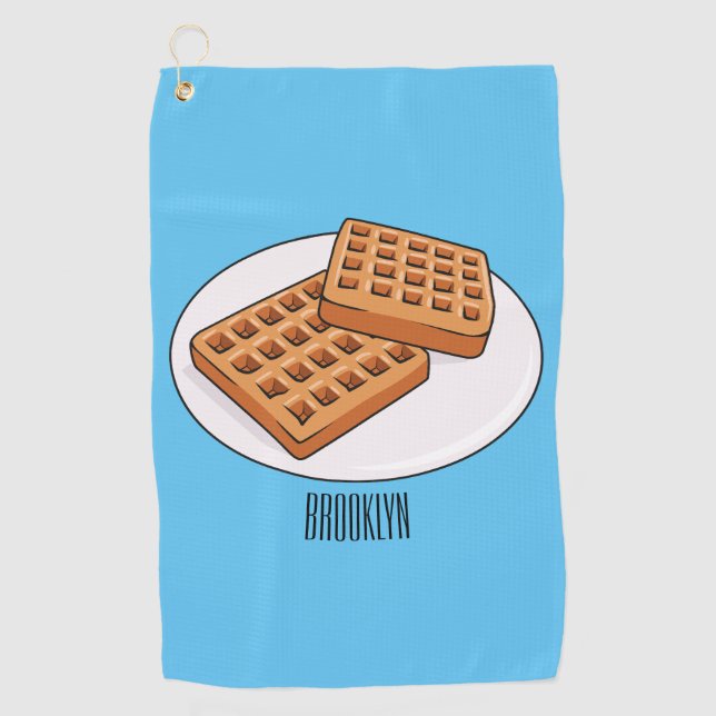 Serviette De Golf Illustration de gaufre (Devant)