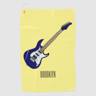 Serviette De Golf Illustration de guitare électrique