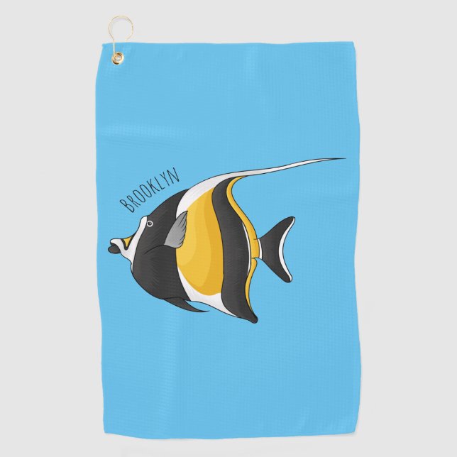 Serviette De Golf Illustration de l'idole mauresque (Devant)
