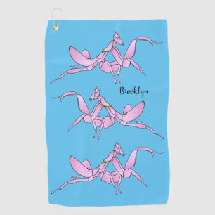 Serviette De Golf Illustration de l'orchidée mante