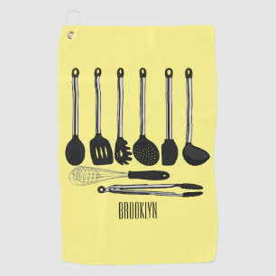 Serviette De Golf Illustration de l'ustensile de cuisine