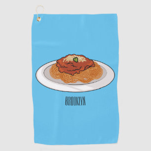 Serviette De Golf Illustration de Spaghetti