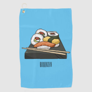 Serviette De Golf Illustration de sushi
