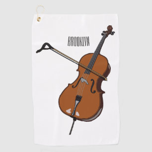 Serviette De Golf Illustration de violoncelle
