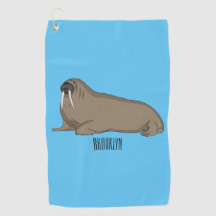 Serviette De Golf Illustration de Walrus