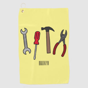 Serviette De Golf Illustration des outils de menuiserie