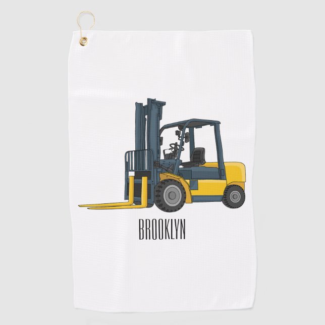 Serviette De Golf Illustration du chariot élévateur (Devant)