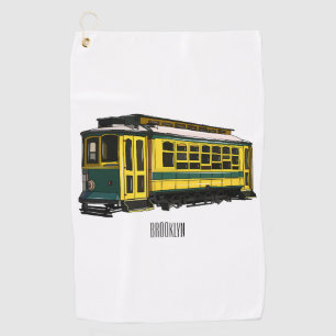 Serviette De Golf Illustration du chariot Mata