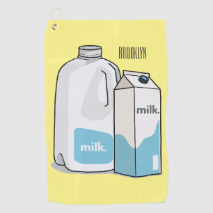Serviette De Golf Illustration du lait
