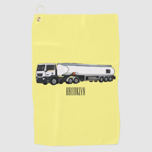 Serviette De Golf Illustration du transport de carburant par camion-