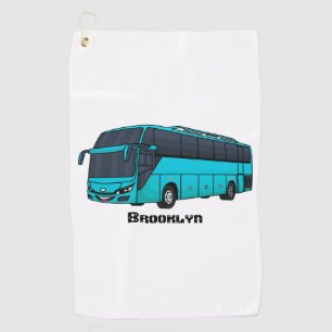 Serviette De Golf Illustration d'un autobus à passagers moderne