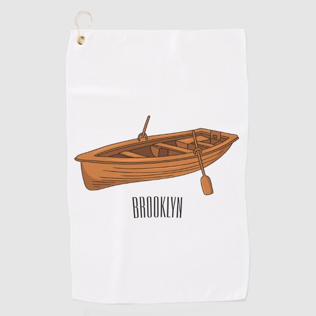 Serviette De Golf Illustration d'un bateau à roues (Devant)