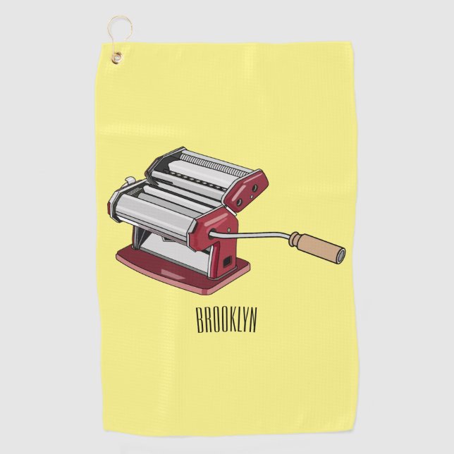 Serviette De Golf Illustration d'un fabricant de pâtes alimentaires (Devant)