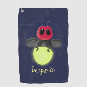 Serviette De Golf Illustration d'une luciole à éclair mignon