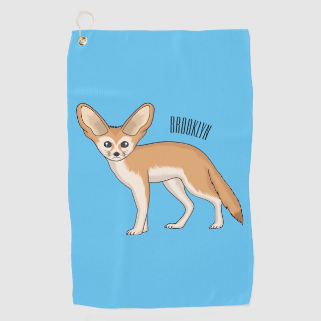 Serviette De Golf Illustration Fennec fox (Devant)