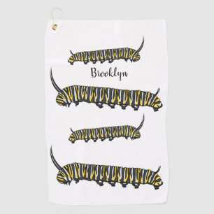 Serviette De Golf Illustration Monarch caterpillar