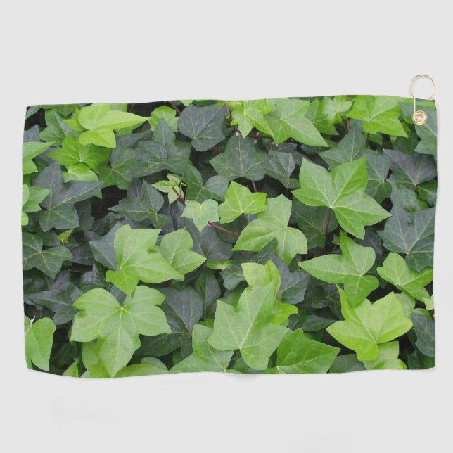 Serviette De Golf Impression botanique verte Ivy (Horizontal)