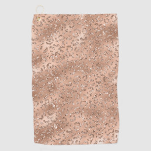 Serviette De Golf Impression de peau de léopard guépard noir animal
